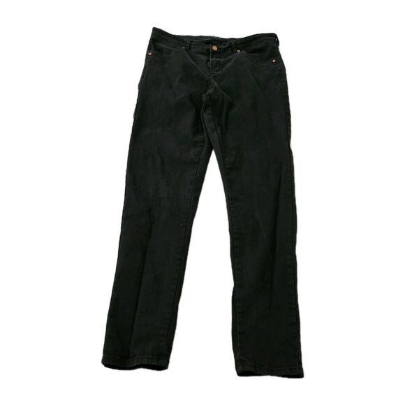 Universal Standard Jeans Womens 16 Long 16L Black Skinny Denim High-Rise Stretch - Picture 1 of 9